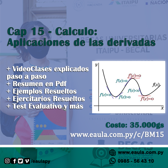 Vista previa de Calculo: Aplicaciones de las Derivadas